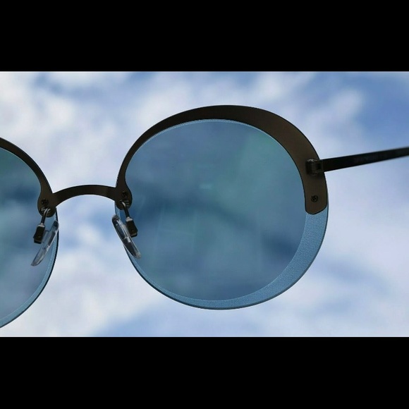 NEW Armani Exchange 30456J MATTE SILVER LENS BLUE MIRROR Metal Plastic c… main image 6